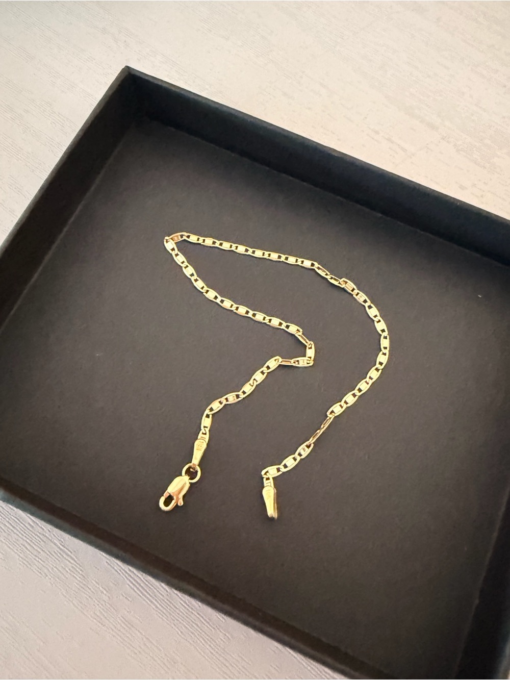 Solid gold 10k Valentino Bracelet 7”